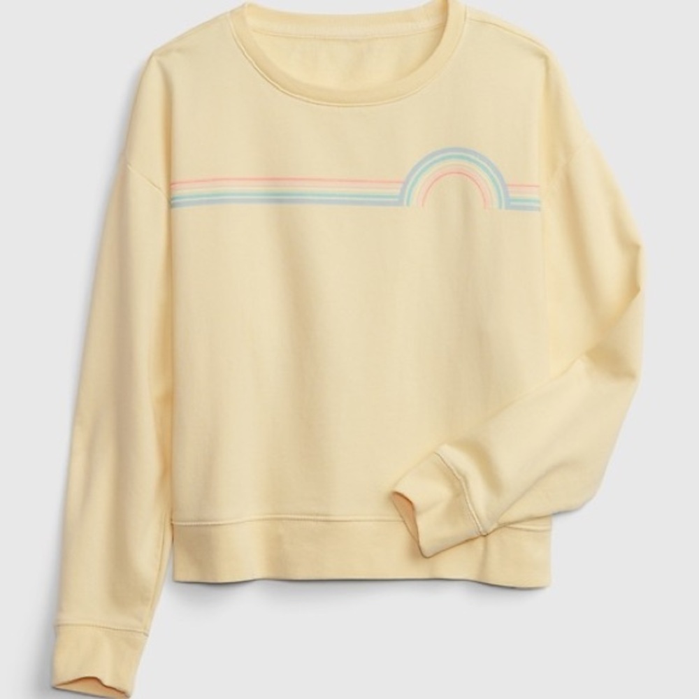 GAP Kids Yellow Rainbow Fleece